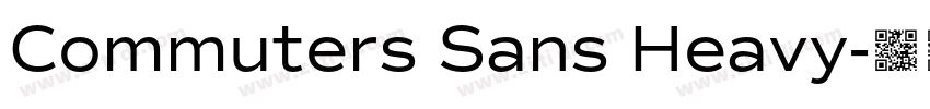 Commuters Sans Heavy字体转换